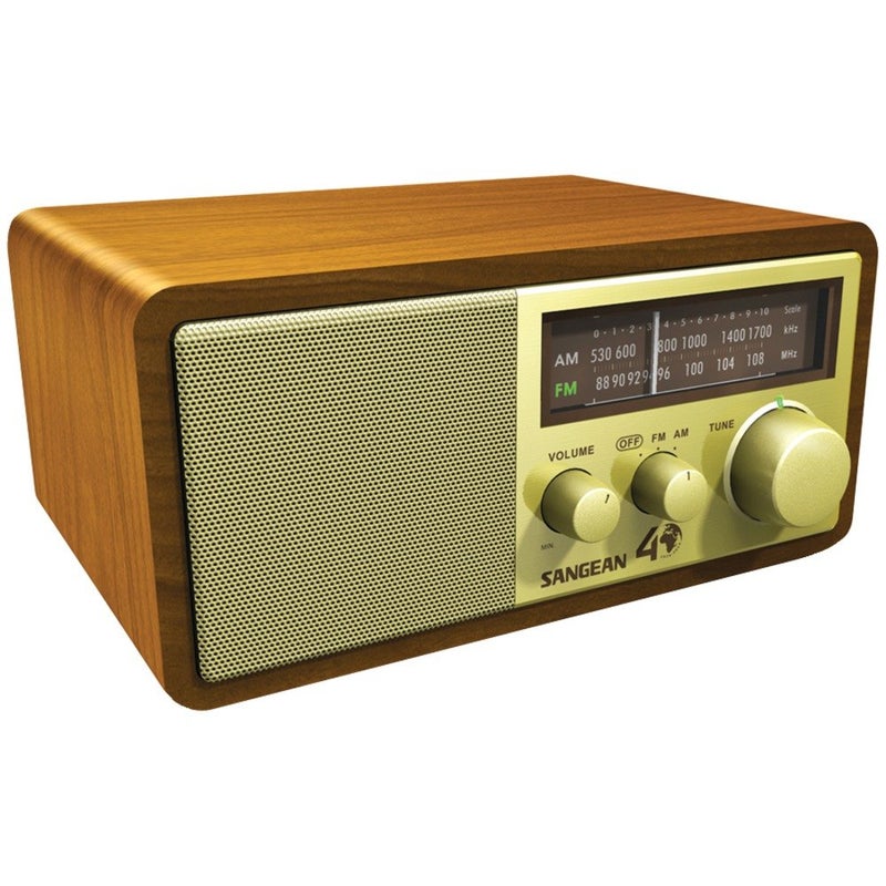 SANGEAN راديو طاولة Sangean WR-11SE AM/FM إصدار الذكرى الأربعين - خشب الجوز - Image 1